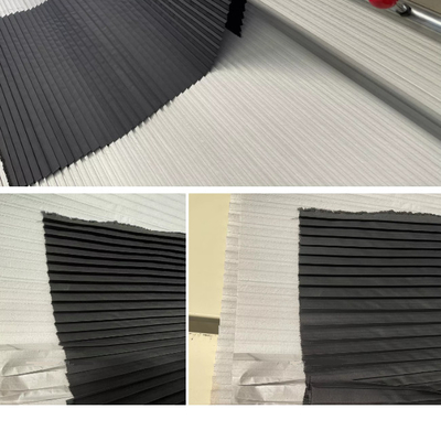 Textile Pleat Paper Fabric 40gsm Curtain Shade Computer Controlled Garment