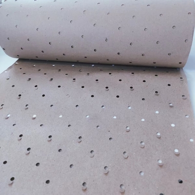Recycled Perforated Kraft Paper Wood Pulp 60gsm Brown Wrapping Roll