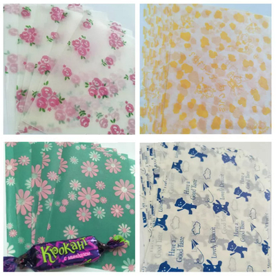 35gsm Greaseproof Bread Wrapping Paper Wax Coated 12x12 Deli