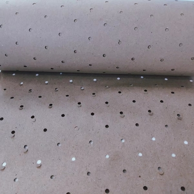 5cm Round Hole Brown Paper Roll Packaging , Recycle Pulp Eco Kraft Wrapping Paper